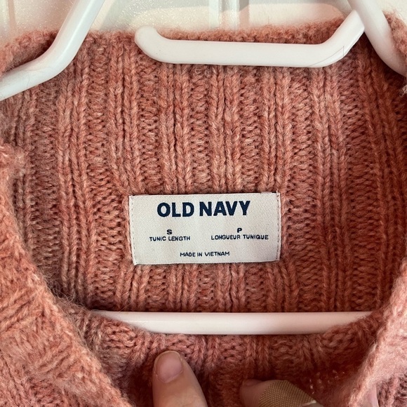 NWOT Old Navy Tunic Length Pink Sweater Small oversized - Picture 4 of 7
